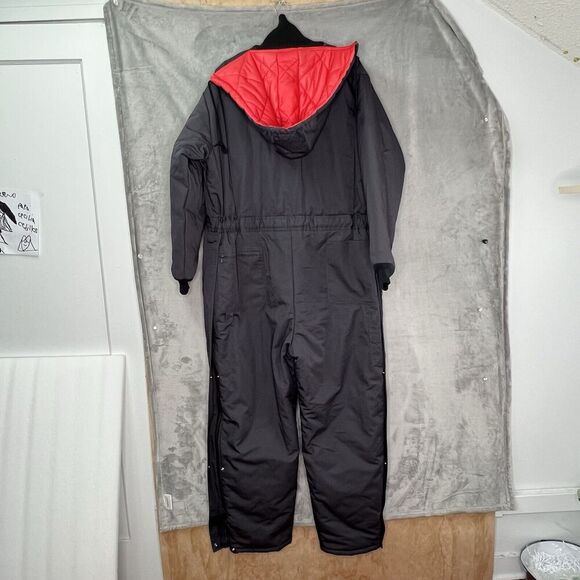 Steelguard American Airlines Work‎ Wear Hooded Winter Coveralls Mechanic Sz XL - Picture 9 of 16